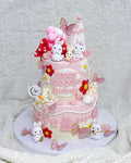 2-Tier Bunny and Rabbit Cake