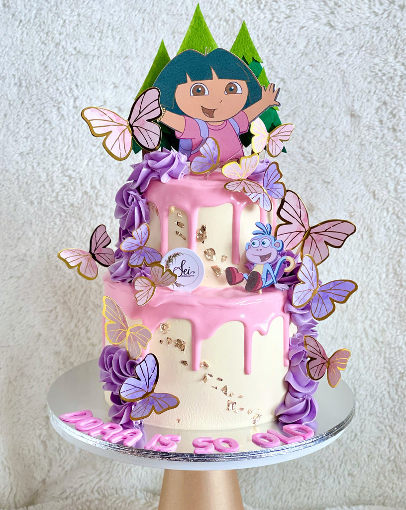 Shop for Fresh Dora Theme Rectangular Photo Cake online - Thanjavur