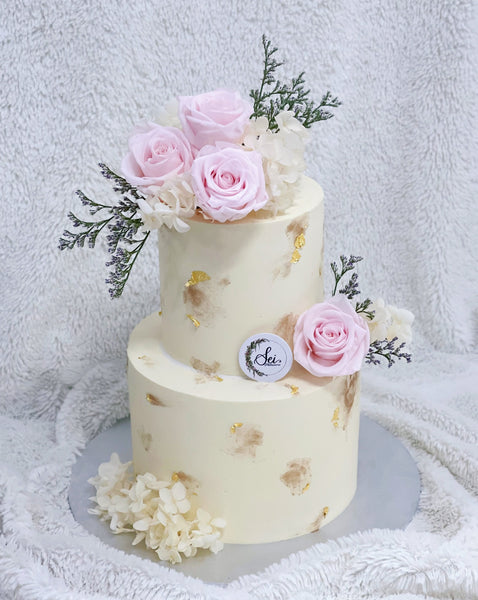 2-Tier Dreamy Floral Cake – Sei Pâtisserie