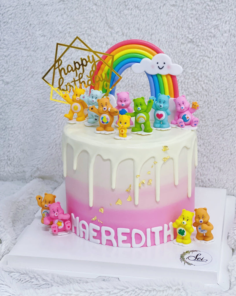 care bear cake | Care bear cakes, Care bear birthday, Care bears birthday  party