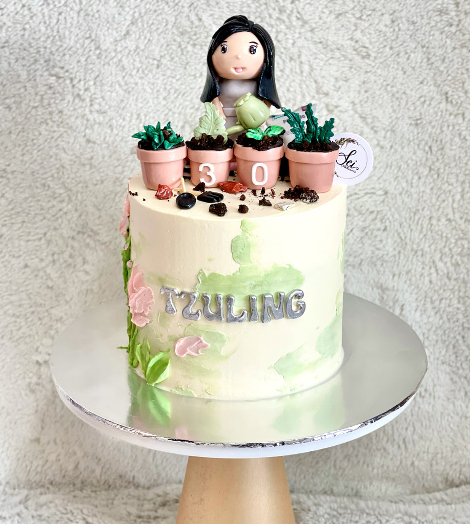 Cake for Plant Momma | Decoração de festa simples, Festas simples,  Decoração festa