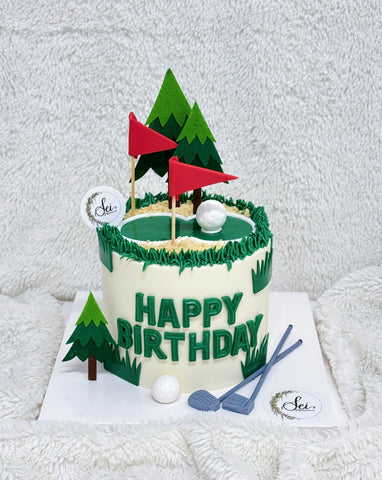 Happy Birthday Golf Cake