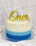 Ombre Blue Cake