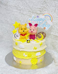 Pooh and Piglet Cake