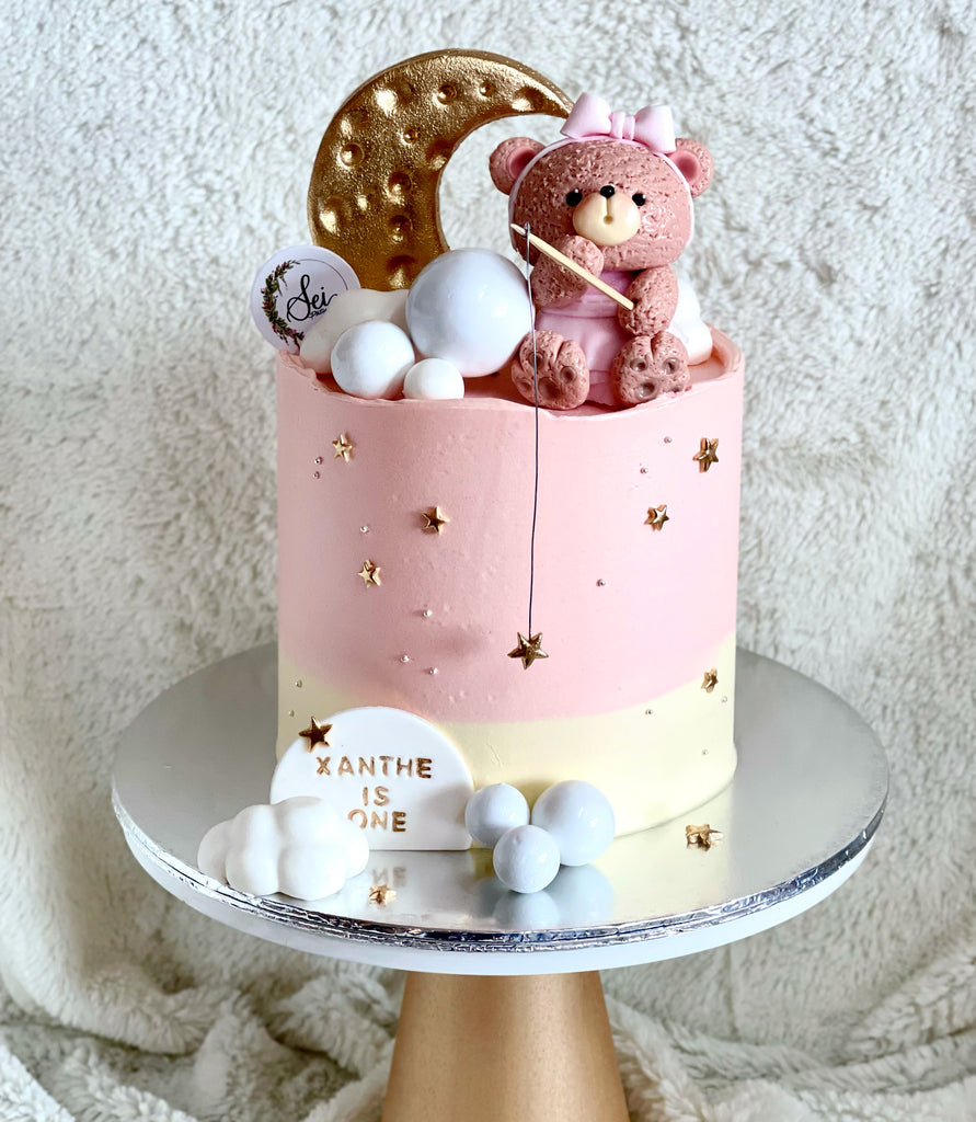 Pastel Pink Heart Tall Cake | Milost cakes
