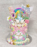 Unicorn Twins Tall Cake