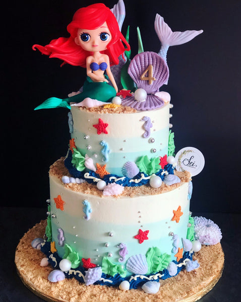 Mermaid Ariel Theme Cake – Creme Castle