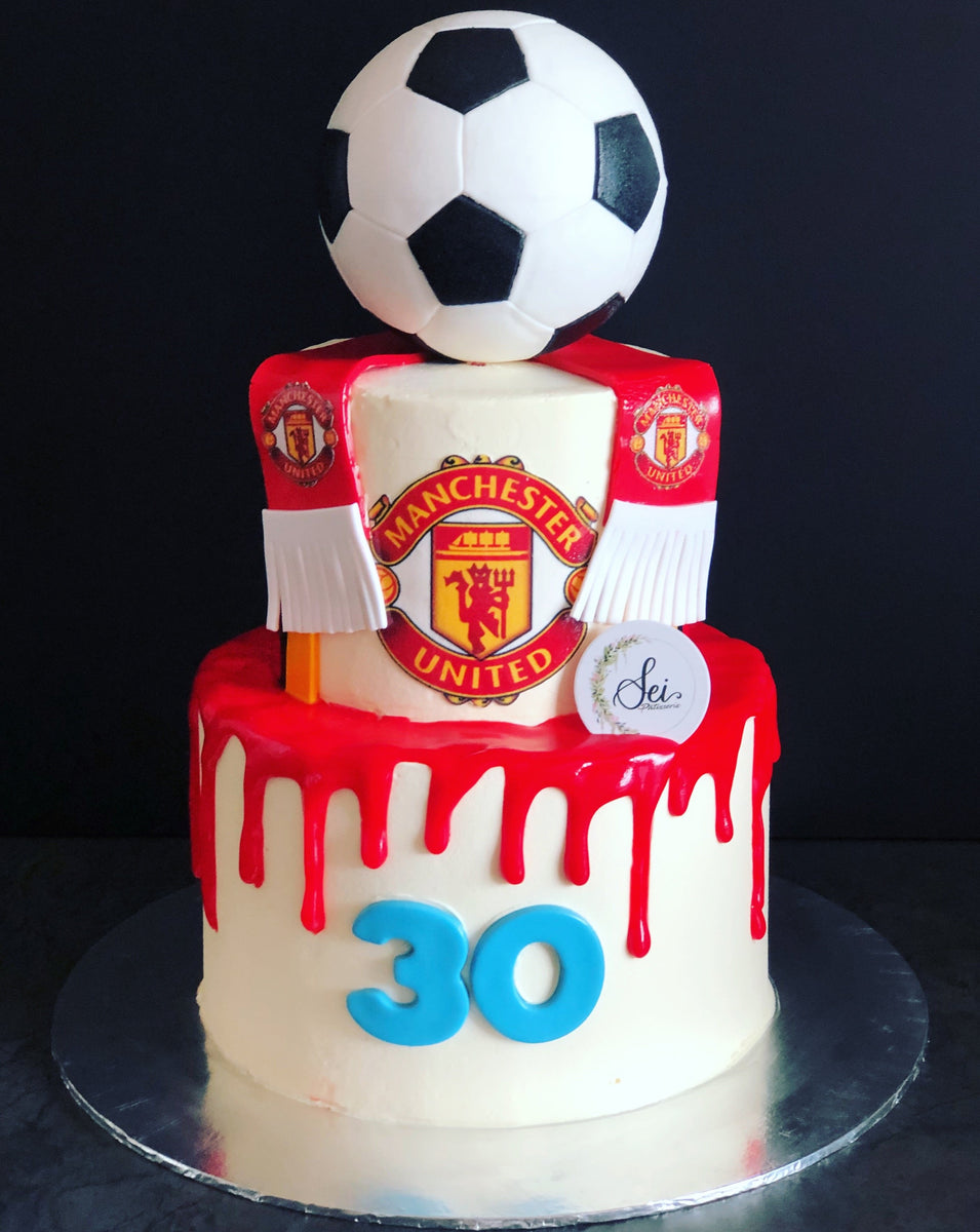 2-Tier Soccer Cake – Sei Pâtisserie