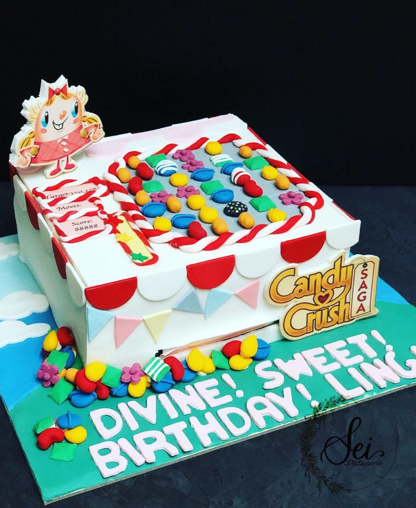 Order Round candy crush Cake Online in Noida, Delhi NCR | Kingdom of Cakes