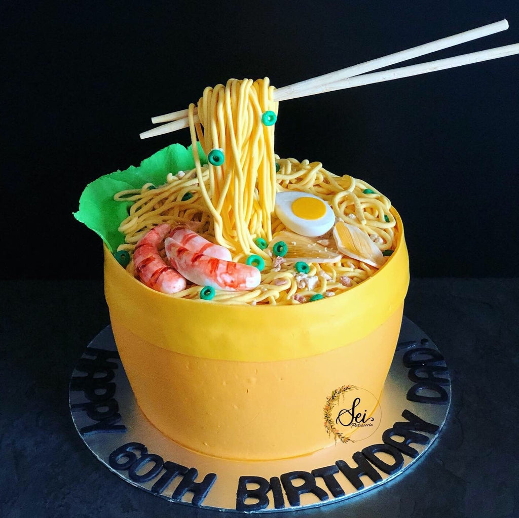 Ramen (Oodles & Noodles) Cake with Floating Chopsticks | Marisha's Couture  Cakes - YouTube