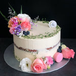 Semi-Naked Floral Cake